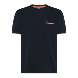 Sun 68 T-Shirt Taschino Blu Uomo