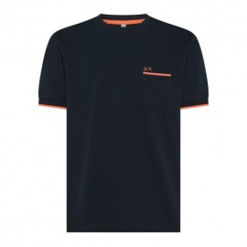 Sun 68 T-Shirt Taschino Blu Uomo
