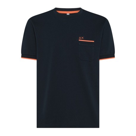 Sun 68 T-Shirt Taschino Blu Uomo