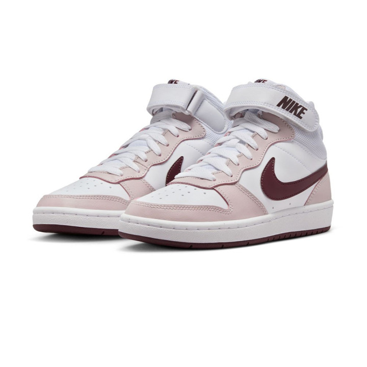 Nike Court Borough Mid 2 GS Bianco Rosso Bambino