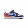 Nike Court Borough Low Recraft PS Blu Arancio - Sneakers Bambino