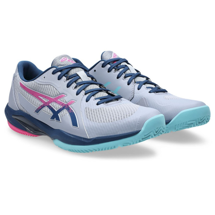 Asics Padel Gel-Game 9 Grigio Blue Mako Blue - Scarpe Da Padel Uomo