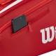 Wilson Borsa Tennis Super Tour 9 Pack Rosso Bianco