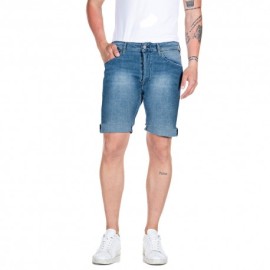 Replay Bermuda Denim Blu Scuro Uomo