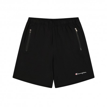 Champion Bermuda Jersey Zip Nero Uomo