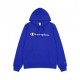 Champion Felpa Con Cappuccio Logo Blu Uomo