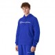 Champion Felpa Con Cappuccio Logo Blu Uomo