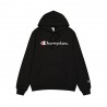 Champion Felpa Con Cappuccio Logo Nero Uomo