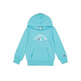 Champion Felpa Con Cappuccio Logo New Azzurro Bambino