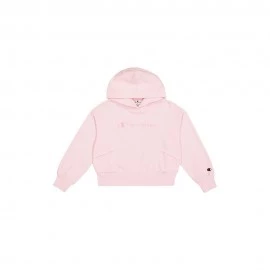 Champion Felpa Con Cappuccio Rosa Bambina