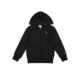 Champion Felpa Con Cappuccio Zip Nero Bambino