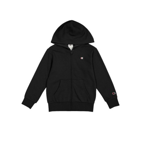 Champion Felpa Con Cappuccio Zip Nero Bambino