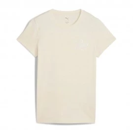 Puma T-Shirt Logo Piccolo Bianco Donna