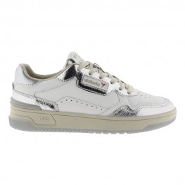 Victoria C80 Lea Bianco Metallic Argento - Sneakers Donna
