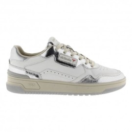 Victoria C80 Lea Bianco Metallic Argento - Sneakers Donna