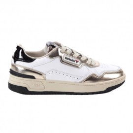 Victoria C80 Lea Bianco Metallic Oro - Sneakers Donna