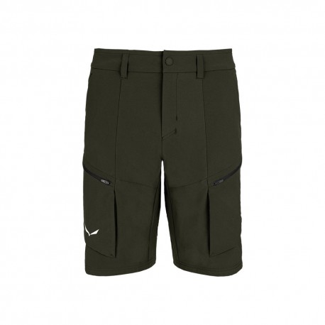 Salewa Pantaloni Corti Puez Dst Cargo Dark Olive Uomo