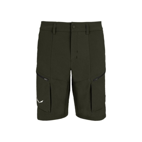 Salewa Pantaloni Corti Puez Dst Cargo Dark Olive Uomo