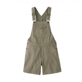 Patagonia Salopette Short Stand Up Overalls River Rock Gree Donna