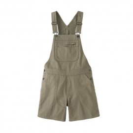 Patagonia Salopette Short Stand Up Overalls River Rock Gree Donna