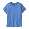 Patagonia T-Shirt P-6 Logo Responsabili-Tee Abundant Blu Donna