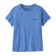 Patagonia T-Shirt P-6 Logo Responsabili-Tee Abundant Blu Donna