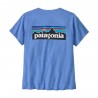 Patagonia T-Shirt P-6 Logo Responsabili-Tee Abundant Blu Donna