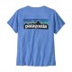 Patagonia T-Shirt P-6 Logo Responsabili-Tee Abundant Blu Donna