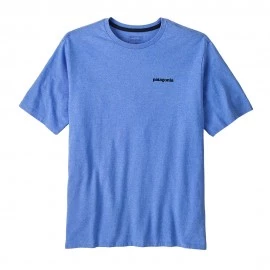 Patagonia T-Shirt P-6 Logo Responsabili-Tee Abundant Blu Uomo