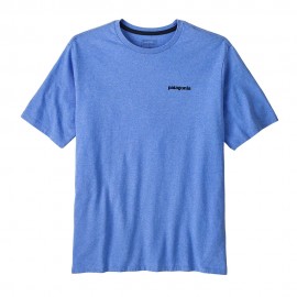 Patagonia T-Shirt P-6 Logo Responsabili-Tee Abundant Blu Uomo