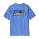 Patagonia T-Shirt P-6 Logo Responsabili-Tee Abundant Blu Uomo