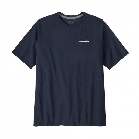Patagonia T-Shirt P-6 Logo Responsabili-Tee New Navy Uomo