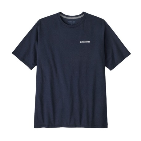 Patagonia T-Shirt P-6 Logo Responsabili-Tee New Navy Uomo