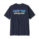 Patagonia T-Shirt P-6 Logo Responsabili-Tee New Navy Uomo