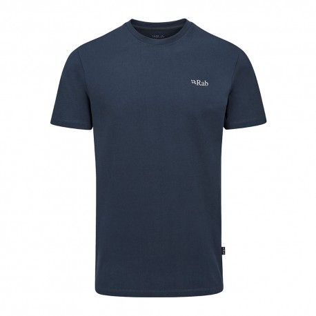 Rab T-Shirt Basecamp 3 Peaks Tempest Blu Uomo