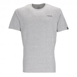 Rab T-Shirt Stance Mountain Peak Grigio Merl Uomo