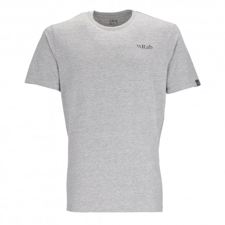 Rab T-Shirt Stance Mountain Peak Grigio Merl Uomo