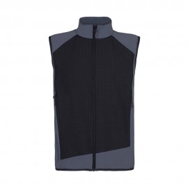 Rock Experience Gilet Razor Blade Caviar Ebony Uomo