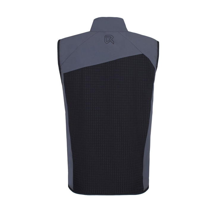 Rock Experience Gilet Razor Blade Caviar Ebony Uomo