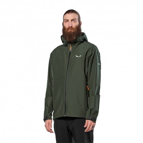 Salewa Giacca Puez 2,5 Ptx Dark Olive Uomo