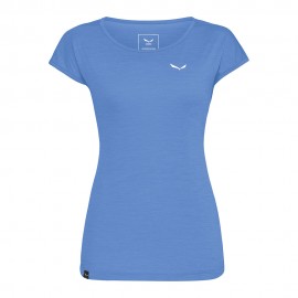 Salewa T-Shirt Puez Melange Morning Blu Melange Donna