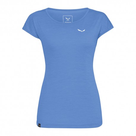 Salewa T-Shirt Puez Melange Morning Blu Melange Donna