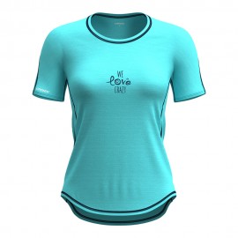 Crazy T-Shirt Exit Lake-Blu Donna