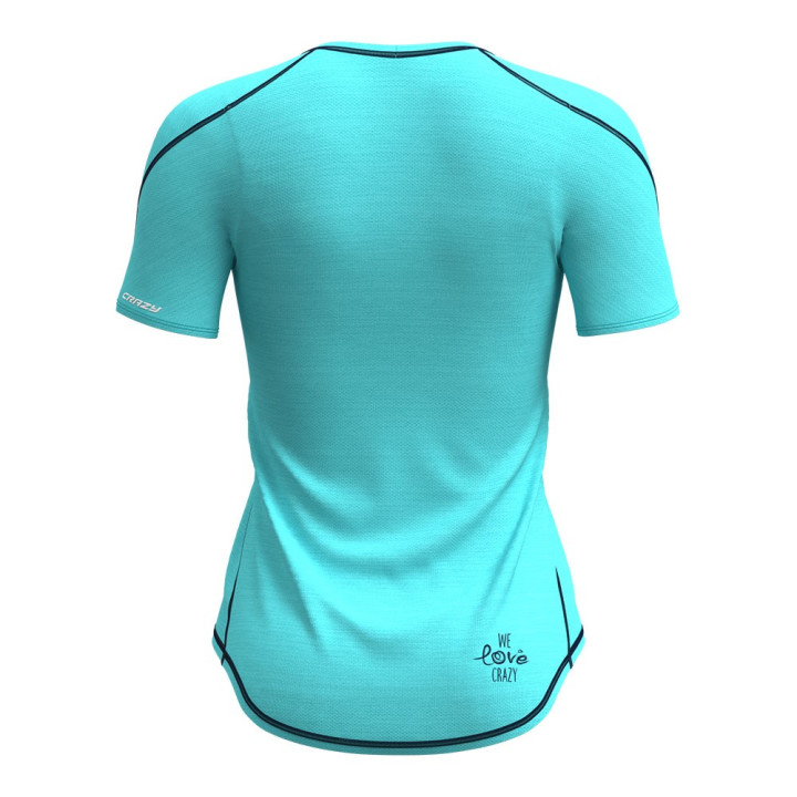 Crazy T-Shirt Exit Lake-Blu Donna
