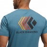 Black Diamond T-Shirt Faded Creek Blu Uomo