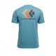 Black Diamond T-Shirt Faded Creek Blu Uomo