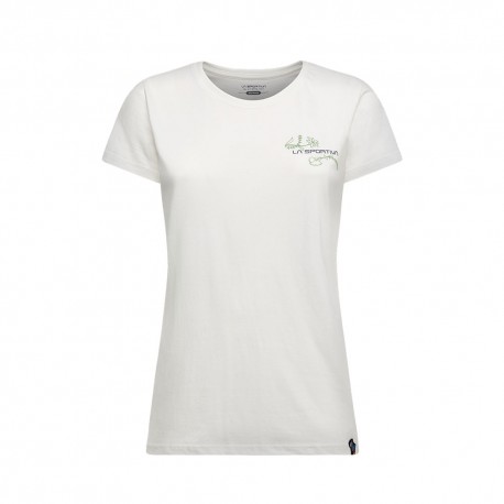 La Sportiva T-Shirt Climb Flower Bianco Donna
