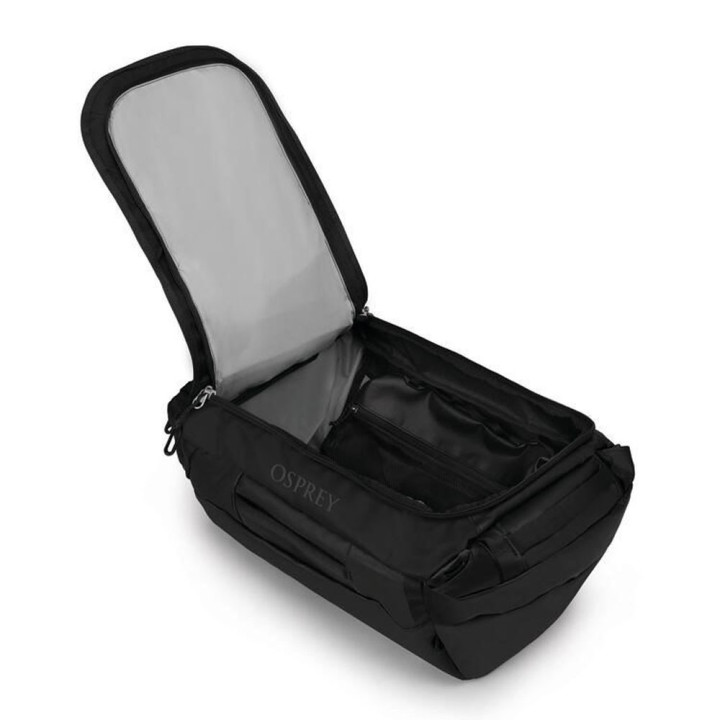 Osprey Borsa Transporter Duffel 40 Raven Nero