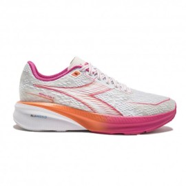 Diadora Volo 5 Bianco Fandango Rosa - Scarpe Running Donna