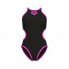Arena Costume Intero Piscina One Biglogo Nero Fucsia Donna